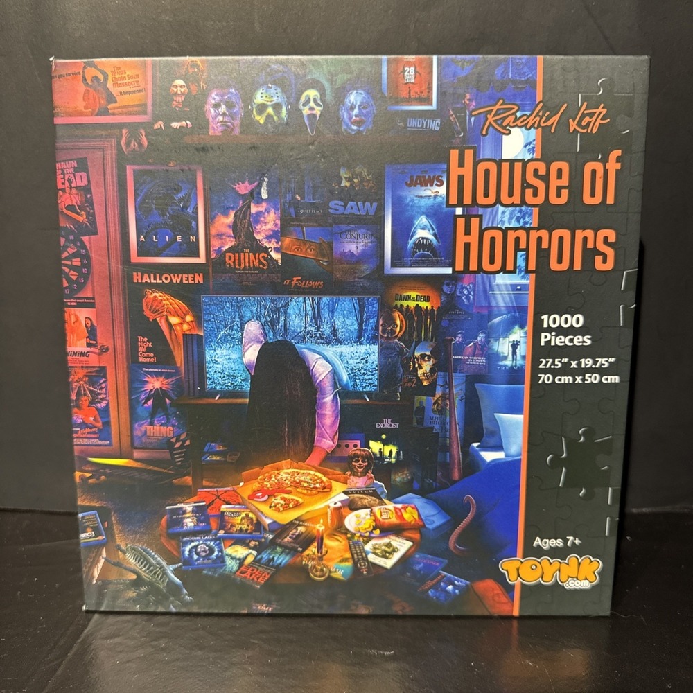 Toynk Rachid Lotf House of Horrors 1000 Piece Jigsaw Puzzle Horror Movie NEW